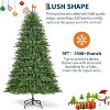 4.5/6/7.5/9FT Pre-Lit Artificial Spruce Christmas Tree with 200 Lights, 11 Modes, Hinged Branches, Foot Switch, Thick Tips, Green, Metal Stand - 4 of 4