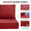 Buenhomino 6-inch Outdoor Cushion Set, 24"x24" Replacement Water Resistant Zippered Cushion for Chairs，8 Colors - 4 of 4