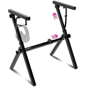 Liquid Stands Foldable Piano Keyboard Stand - 54-88 Key Z Style Adjustable Digital Piano Stand - Portable Music Stand - Sturdy Musical Keyboard Stand - 1 of 4