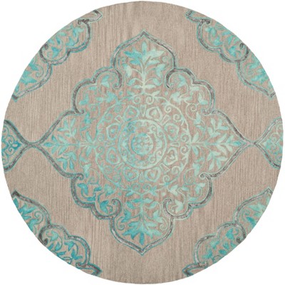 grey/turquoise
