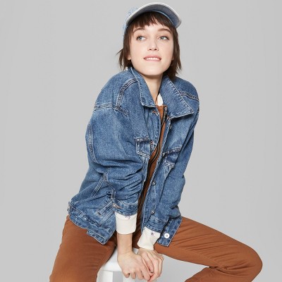 target denim sherpa jacket