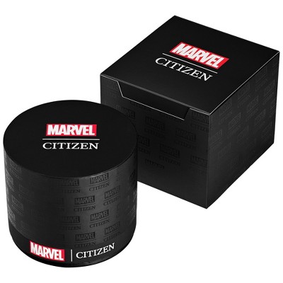 Citizen Marvel Eco-Drive featuring Spider Man 3-hand Silvertone Blue Leather Strap - image 5