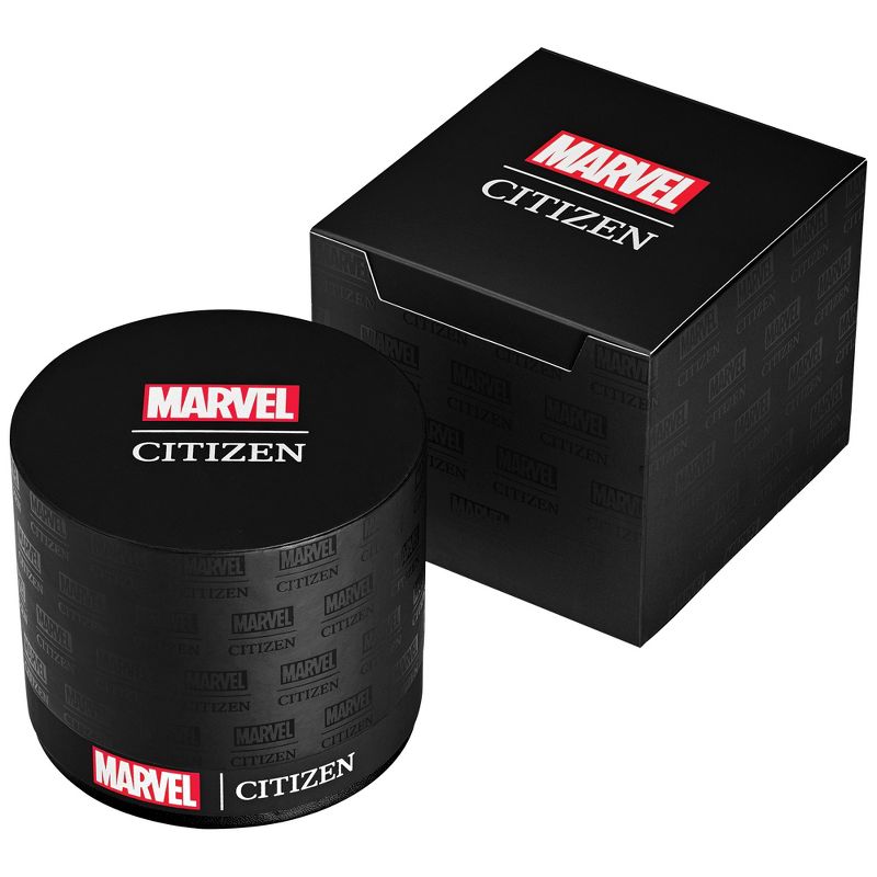 Citizen Marvel Eco-Drive featuring Black Panther 3-hand Grey IP Bracelet, 5 of 6