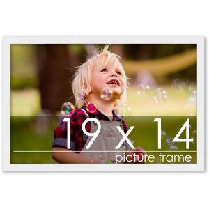 PosterPalooza | 19x14 Wood Frame with UV Acrylic, 6 Finishes: Black, White, Bronze, Silver, Wood, Mahogany - 1 of 4