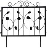 GustoWave Decorative Garden Fence 4/6 Pack, 23.6in (H) x 7.9ft (L) Rustproof Metal Border Fences Decor Animal Barrier for Yard Outdoor - 2 of 4