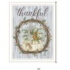 HomeRoots Thankful Wreath White Framed Print Wall Art - 3 of 3
