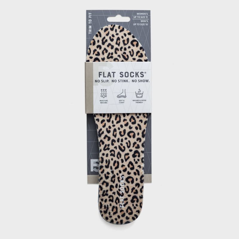 FLAT SOCKS No Show Cushioned Socks - Leopard, 1 of 11