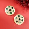 SOHI Women's Emerald Green Emerald Cascade Stud Earrings - 2 of 4