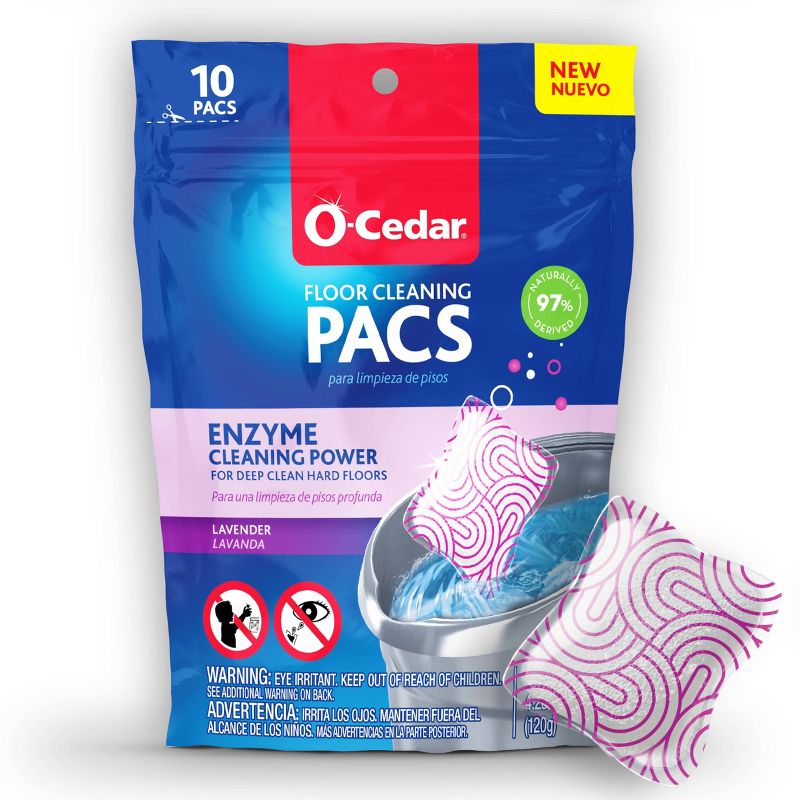 O-Cedar Lavender PACS Hard Floor Cleaner - 10ct, 1 of 17