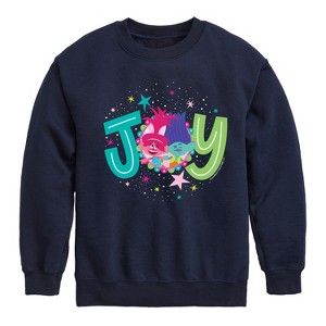 Boys' - Trolls - Poppy Branch Joy Poppy Graphic Long Sleeve Fleece Sweatshirt - 1 of 4