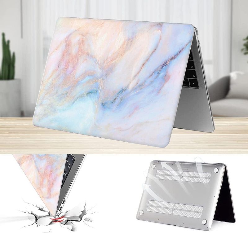 SaharaCase HybridFlex Arts Case for Apple MacBook Pro 14" Laptops Blue Marble (LT00029), 4 of 8