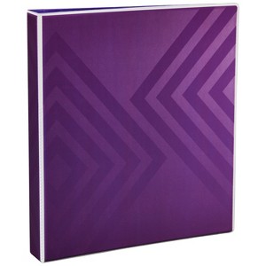 Avery Dual Effect Heavy-Duty 3 Ring Binder, 1 Inch Slant Rings, Plum Purple Binder (03219) - 1 of 4
