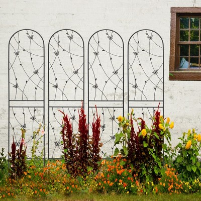 NicBex Garden Trellis Lattice Panels, Rustproof Plant Trellis Butterfly Decoration Plant Climbing Support