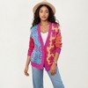 Anna-Kaci Women's Multi Pattern Open Front Cardigan with Long Sleeves, Soft Knit Texture and Comfortable Relaxed Layering Fit - 2 of 4