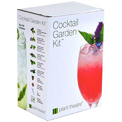 Plant Theatre Cocktail Garden Kit - Plant Seed Kit - 6 Varieties to Grow - Everything You Need to Start Growing in one Box!