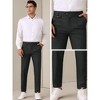 Lars Amadeus Men's Pleated Front Tapered Leg Business Chino Trousers Dress Pants - 4 of 4