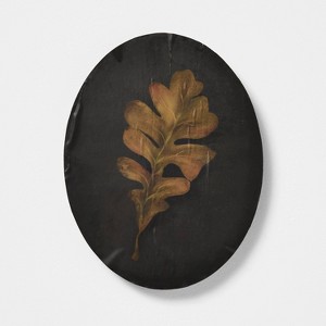 8"x10" Moody Leaf Painted Board Wall Art - Threshold™ designed with Studio McGee - 1 of 3