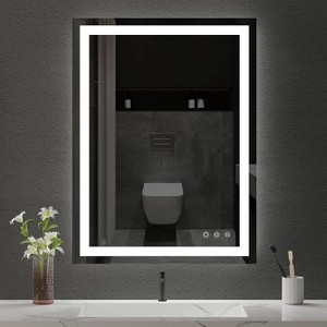 BesMirror Anti-Fog, Waterproof, Shatterproof and Front Lit LED Bathroom Mirror with 3 Color Lights - 1 of 4