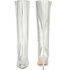 Perphy Women's Pointy Toe Stiletto Heels Knee High Boots - 2 of 4