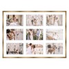 PosterPalooza | Metallic Gold Bronze Finish Collage Frame - White Mat, 20 Frame Sizes, UV Acrylic - 4 of 4