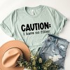 Simply Sage Market Women's Caution I Have No Filter Short Sleeve Graphic Tee - 3 of 4