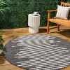 JONATHAN Y Zolak Berber Stripe Geometric Indoor/Outdoor Area Rug - 2 of 4