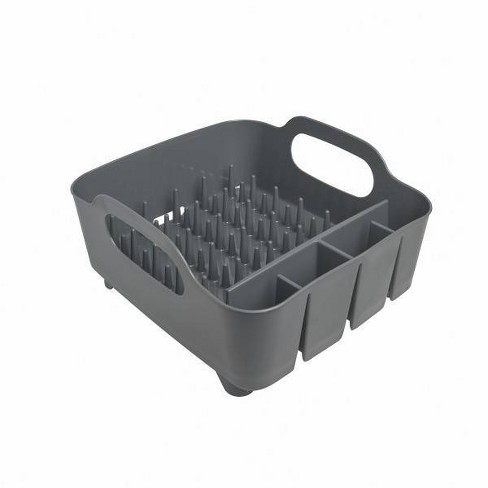 Plastic Dish Rack Tub Gray Umbra