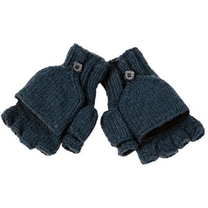 Fingerless Gloves With Button Flap and Fleece Lining_Nirvanna Designs - 1 of 4