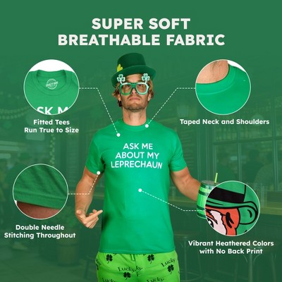 Мужские футболки Crazy Dog T-Shirts, Inc. Mens Funny T Shirts Farm Fresh Clovers St Patricks Day Novelty Tee for Guys - Crazy Dog Men's T Shirt for Saint Patrick's Day Green L — фото 3