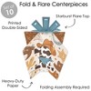 Big Dot of Happiness My First Rodeo - Table Decorations - Little Cowboy 1st Birthday Party Fold and Flare Centerpieces - 10 Count - 4 of 4