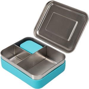 WeeSprout 18/8 Stainless Steel Bento Box - 3 Compartment Lunch Box, for Kids & Adults - 1 of 4