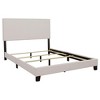 Queen Size Upholstered Platform Bed with Nailhead Trim for Bedroom - 3 of 4