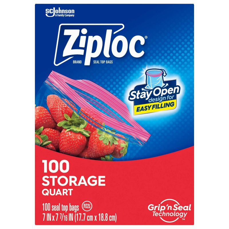 Ziploc Storage Quart Bags, 4 of 19