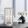 360 Lighting Caledan Modern Accent Table Lamp 10 1/2" High Clear Crystal Rods for Bedroom Bedside Nightstand Office Kids Family House Home - 2 of 4