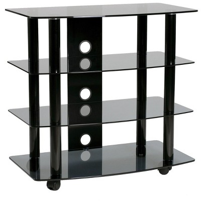 TransDeco High boy TV Stand/Cart with 3 AV Shelves