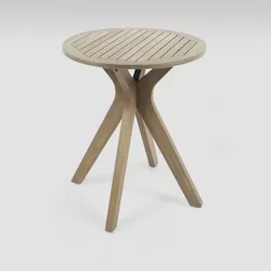 Stamford Round Acacia Wood Bistro Table with X Legs - Christopher Knight Home