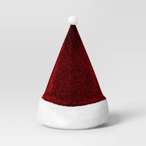 17" Flip Sequins Santa Christmas Hat - Wondershop™ Red/Green - 1 of 4