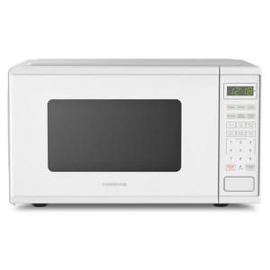 Farberware Countertop Microwave Oven with LED Display, 6 Auto-Cook Settings, 10 Power Levels, Defrost, and Child Safety Lock - 1 of 4