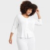 Women's Pointelle Pajama Cardigan - Auden™ - 3 of 4