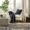 Woven Frame Square Throw Pillow with Side Tassels - Threshold™ designed with Studio McGee - 2 of 4