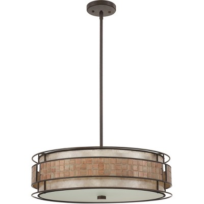 22" Renaissance Copper Indoor/Outdoor Drum Pendant Light