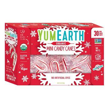 Yum Earth Holiday Mini Candy Canes - 6.34oz/30ct