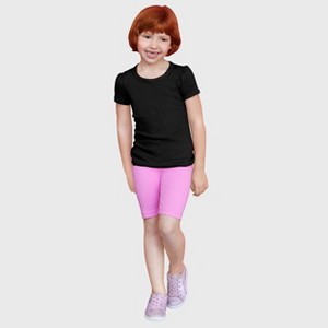 City Threads Girls 100% Cotton Short Sleeve Puff Classic Fit Tee - USA-Made - 1 of 4