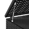 Cushion Box Black PE Rattan Large Cushion Box Rectangular vidaXL - 4 of 4