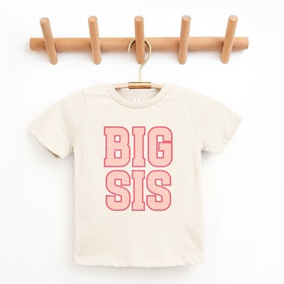 The Juniper Shop Big Sis Distressed Toddler Short Sleeve Tee
