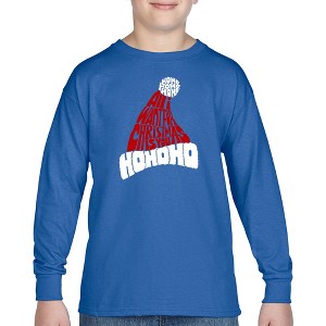 LA Pop Art All I Want for Christmas is You - Boy's Word Art Long Sleeve T-Shirt - 1 of 4