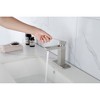ALEXOUN wall-mounted. Waterfall Spout Bathroom Faucet,Single Handle Bathroom Vanity Sink Faucet white - 2 of 4