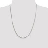 Black Bow Jewelry 2.5mm Sterling Silver Diamond Cut Solid Round Snake Chain Necklace - 2 of 4