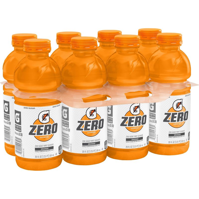 Gatorade G Zero Orange Sports Drink - 8pk/20 fl oz Bottles, 3 of 6