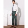 Lars Amadeus Men's Plaid Regular Fit Formal Business Dress Pants - 4 of 4